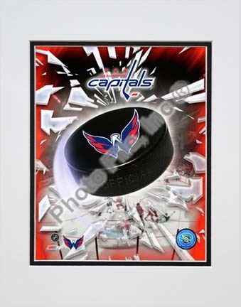 Washington Capitals 2009 - 2010 "Team Logo" Double Matted 8” x 10” Photograph (Unframed) 