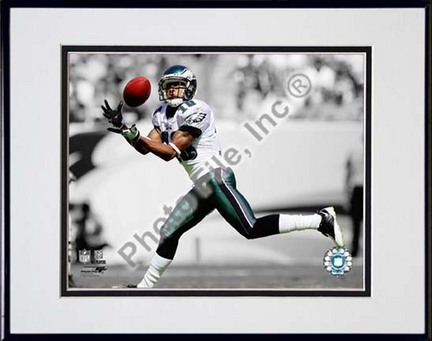 DeSean Jackson 2009 Spotlight Collection Double Matted 8” x 10” Photograph in Black Anodized Aluminum Frame