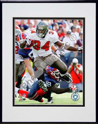 Earnest Graham 2009 Action "Away Jersey" Double Matted 8â€ x 10â€ Photograph in Black Anodized Aluminum Fram