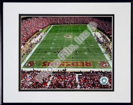 FedEx Field, 2009 Double Matted 8” x 10” Photograph in Black Anodized Aluminum Frame