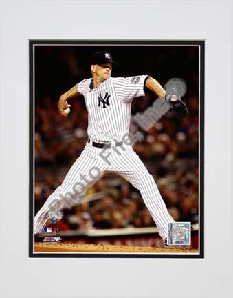 A.J. Burnett Game 2 of the 2009 World Series Action (#5) Double Matted 8â€ x 10â€ Photograph (Unframed)