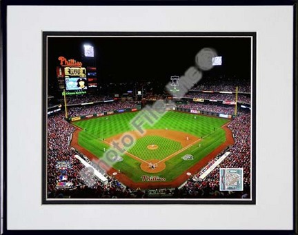 Citizens Bank Park Game Four of the 2009 MLB World Series (#12) Double Matted 8” x 10” Photograph in Black Anodized 
