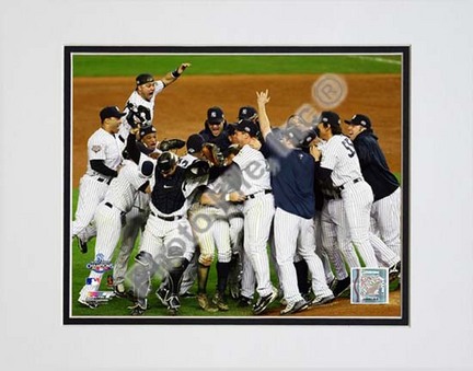 The New York Yankees Celebrate Game Six of the 2009 MLB World Series (#29) Double Matted 8” x 10” Photograph (Unfram