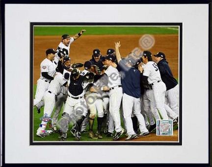 The New York Yankees Celebrate Game Six of the 2009 MLB World Series (#29) Double Matted 8” x 10” Photograph in Blac