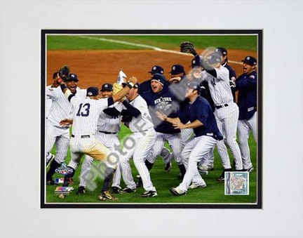 The New York Yankees Celebrate Game Six of the 2009 MLB World Series (#31) Double Matted 8” x 10” Photograph (Unfram