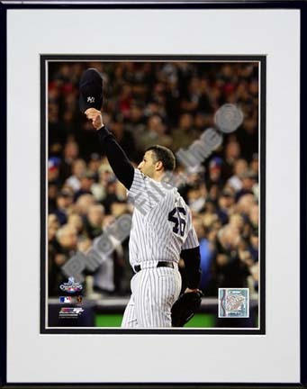 Andy Pettitte Game Six of the 2009 MLB World Series (#24) Double Matted 8” x 10” Photograph in Black Anodized Alumin