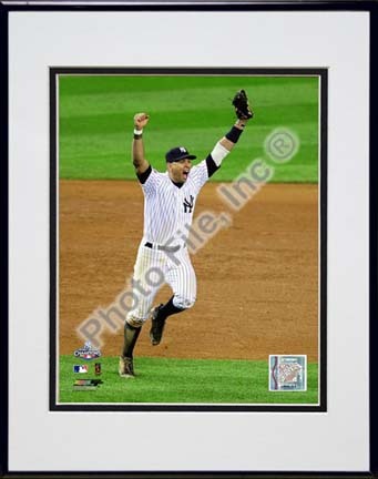 Alex Rodriguez Game Six of the 2009 MLB World Series (#28) Double Matted 8” x 10” Photograph in Black Anodized Alumi