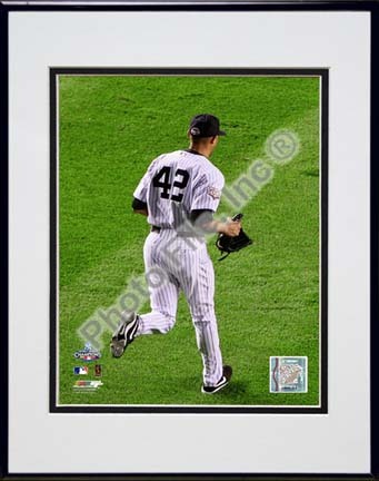 Mariano Rivera Game Six of the 2009 MLB World Series (#25) Double Matted 8” x 10” Photograph in Black Anodized Alumi