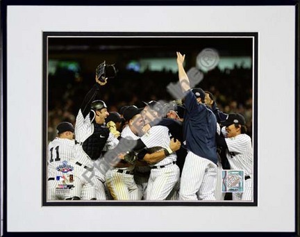 New York Yankees Team Celebration Game Six of the 2009 MLB World Series (#39) Double Matted 8” x 10” Photograph in B