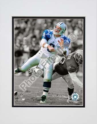 Troy Aikman Spotlight Collection Double Matted 8” x 10” Photograph (Unframed)