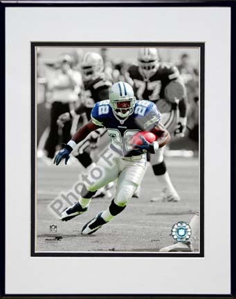 Emmitt Smith Spotlight Collection "Juke" Double Matted 8” x 10” Photograph in Black Anodized Aluminum Fram