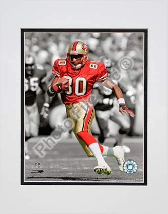 Jerry Rice Spotlight Collection Double Matted 8” x 10” Photograph (Unframed)