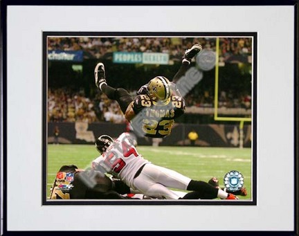 Pierre Thomas 2009 Action "Airborne" Double Matted 8” x 10” Photograph in Black Anodized Aluminum Frame