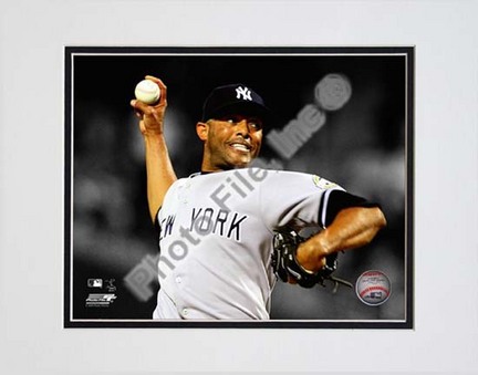 Mariano Rivera Spotlight Action Double Matted 8” x 10” Photograph (Unframed)