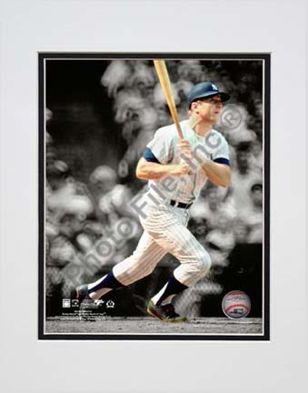 Mickey Mantle Spotlight Action Double Matted 8” x 10” Photograph (Unframed)