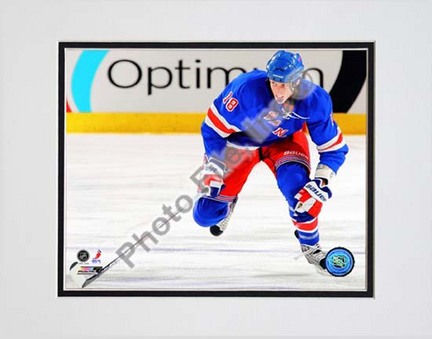 Marc Staal 2009 - 2010 Action "Blue Jersey" Double Matted 8” x 10” Photograph (Unframed)