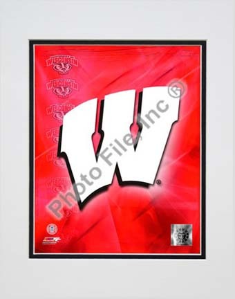 Wisconsin Badgers 2009 Team Logo Double Matted 8” x 10” Photograph (Unframed) 