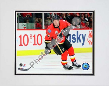 Craig Conroy 2009 - 2010 Action "Red Jersey" Double Matted 8” x 10” Photograph (Unframed)