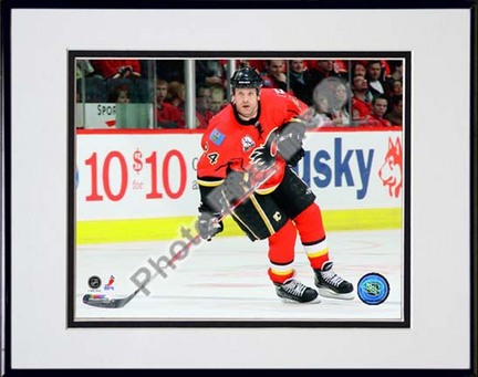 Craig Conroy 2009 - 2010 Action "Red Jersey" Double Matted 8” x 10” Photograph in Black Anodized Aluminum 