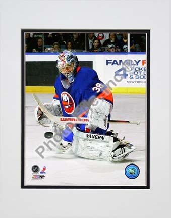 Rick DiPietro 2009 - 2010 Action "Defend" Double Matted 8” x 10” Photograph (Unframed)