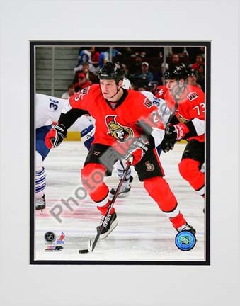 Chris Neil 2009 - 2010 Action "Red Jersey" Double Matted 8” x 10” Photograph (Unframed)