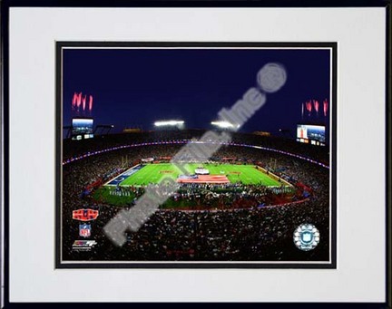 Sun Life Stadium "Super Bowl XLIV National Anthem #13" Double Matted 8” x 10” Photograph in Black Anodized