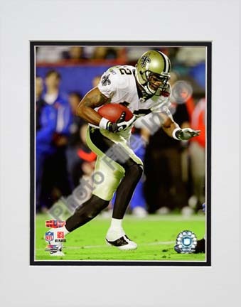 Marques Colston "Super Bowl XLIV #20" Double Matted 8” x 10” Photograph (Unframed)