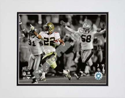Tracy Porter Super Bowl XLIV Spotlight Action (#23) Double Matted 8” x 10” Photograph (Unframed)