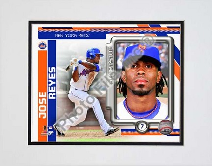 Jose Reyes 2010 Studio Plus Double Matted 8” x 10” Photograph (Unframed)