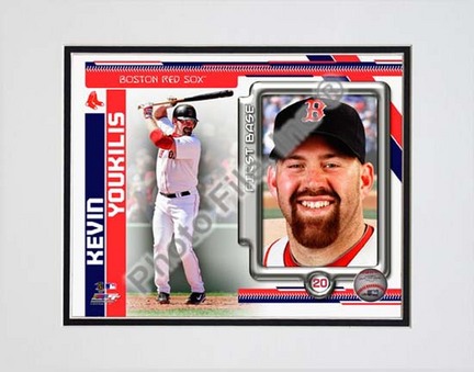 Kevin Youkilis 2010 Studio Plus Double Matted 8” x 10” Photograph (Unframed)