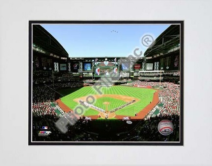 Chase Field 2010 Opening Day Double Matted 8” x 10” Photograph (Unframed)