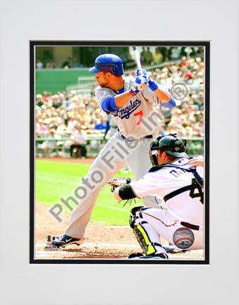 James Loney 2010 Action "Stance" Double Matted 8” x 10” Photograph (Unframed)