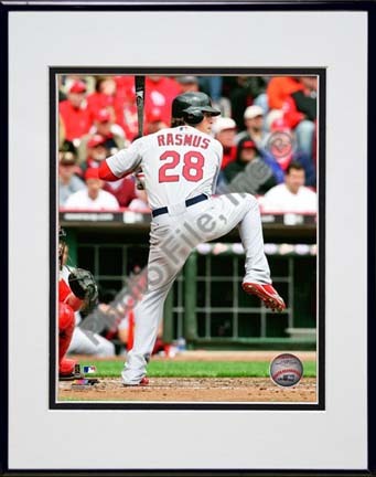 Colby Rasmus 2010 Action "Away Jersey" Double Matted 8” x 10” Photograph in Black Anodized Aluminum Frame