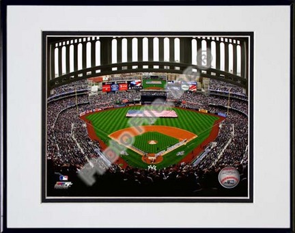 Yankee Stadium 2010 Opening Day Double Matted 8” x 10” Photograph in Black Anodized Aluminum Frame