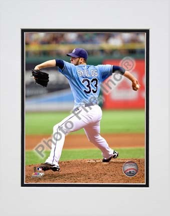 James Shields 2010 Action Double Matted 8” x 10” Photograph (Unframed)