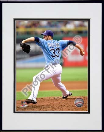 James Shields 2010 Action Double Matted 8” x 10” Photograph in Black Anodized Aluminum Frame
