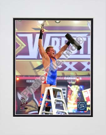 Jack Swagger Wrestlemania 26 Action Double Matted 8” x 10” Photograph (Unframed)