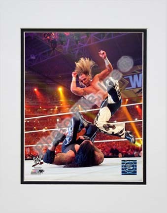 Shawn Michaels Wrestlemania 26 Action "Slam" Double Matted 8” x 10” Photograph (Unframed)