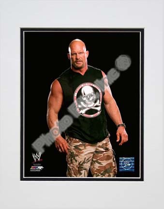 Stone Cold Steve Austin Posed Double Matted 8” x 10” Photograph (Unframed)