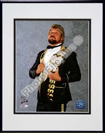 Ted DiBiase "The Million Dollar Man" Double Matted 8” x 10” Photograph in Black Anodized Aluminum Frame
