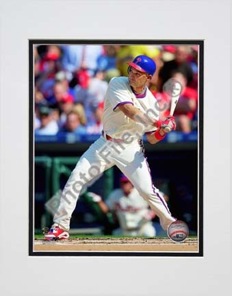 Raul Ibanez 2010 Action "Swing" Double Matted 8” x 10” Photograph (Unframed)