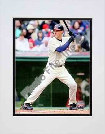 Grady Sizemore 2010 Action "Stance" Double Matted 8” x 10” Photograph (Unframed)