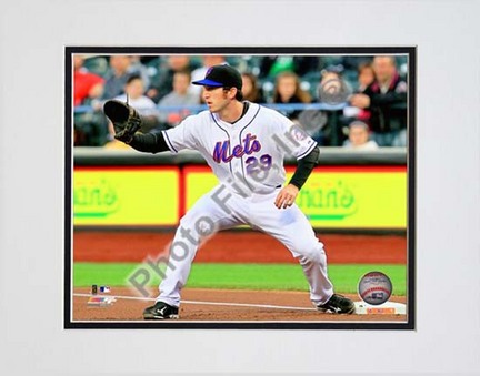 Ike Davis 2010 Action "Catch" Double Matted 8” x 10” Photograph (Unframed)