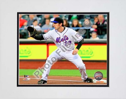 Ike Davis 2010 Action "Catch" Double Matted 8â€ x 10â€ Photograph (Unframed)