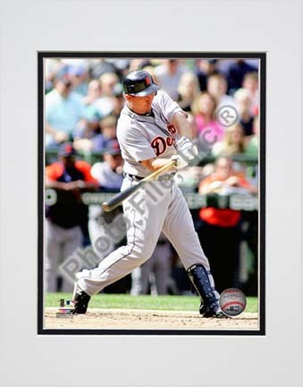 Magglio Ordonez 2010 Action "Swing" Double Matted 8” x 10” Photograph (Unframed)