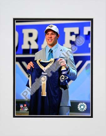 Sam Bradford 2010 # 1 Draft Pick Double Matted 8” x 10” Photograph (Unframed)