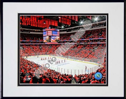 Wachovia Center 2009 - 2010 Double Matted 8” x 10” Photograph in Black Anodized Aluminum Frame