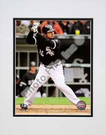 Carlos Quentin 2010 Action "Stance" Double Matted 8” x 10” Photograph (Unframed)