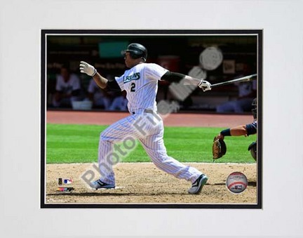 Hanley Ramirez 2010 Action "Swing" Double Matted 8” x 10” Photograph (Unframed)