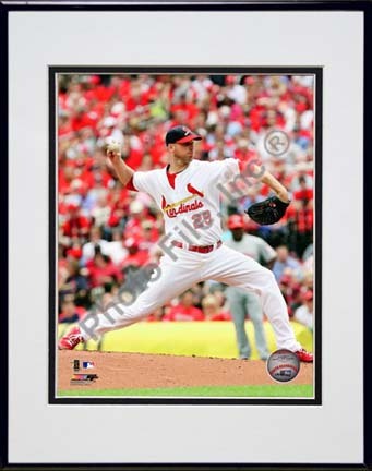 Chris Carpenter 2010 Action "Home Jersey" Double Matted 8” x 10” Photograph in Black Anodized Aluminum Fra